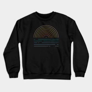 Sunset Vinyl Colors Crewneck Sweatshirt